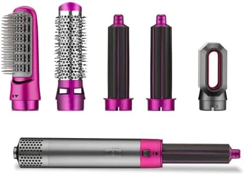 Cepillo secador de pelo con cabezal desmontable para alisar, rizar, seca y peinar.