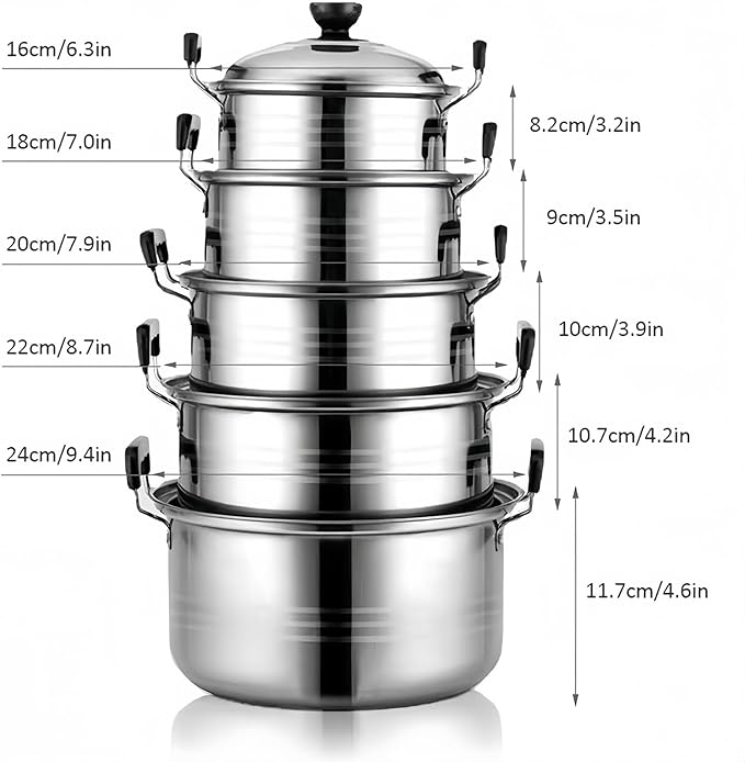 set de 5 juegos de ollas